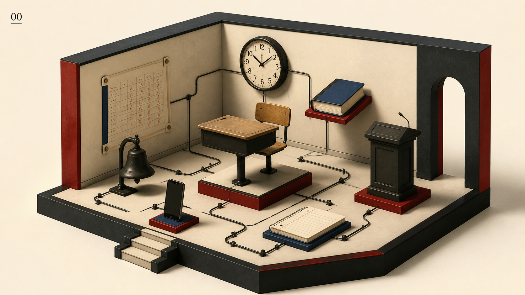 Conceptual illustration of the Orientation Hall